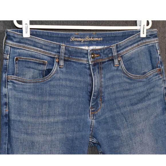 Tommy Bahama Men's 34x32 Distressed Denim Jeans Medium Wash - Picture 2 of 9